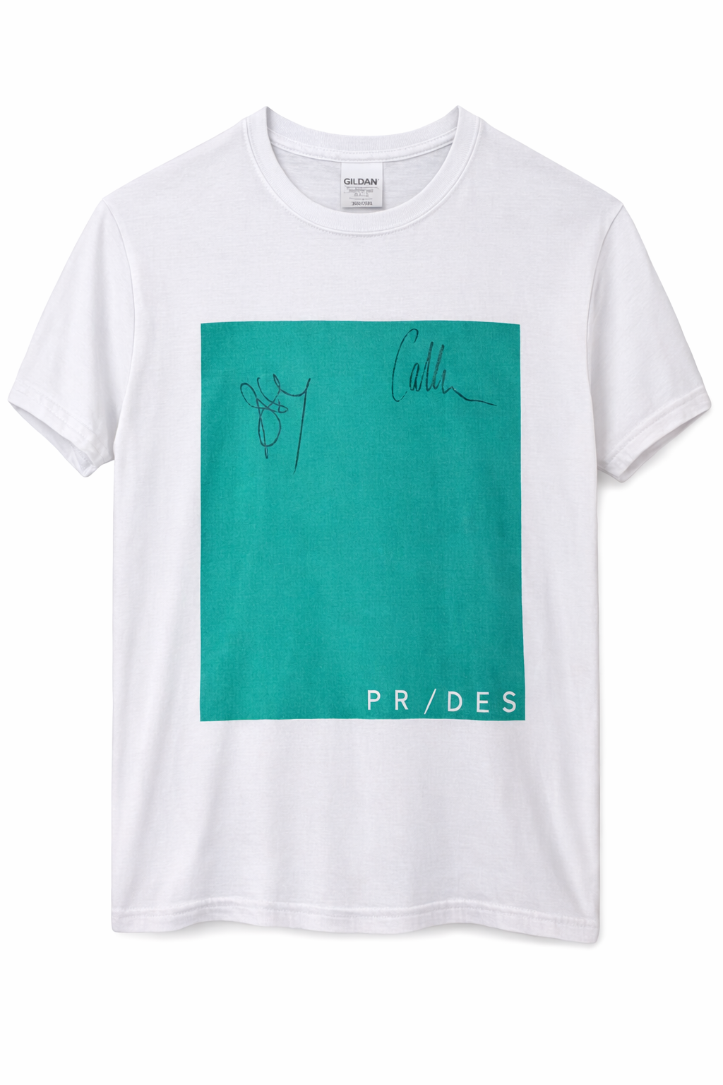 Teal Block T-Shirt (signed)