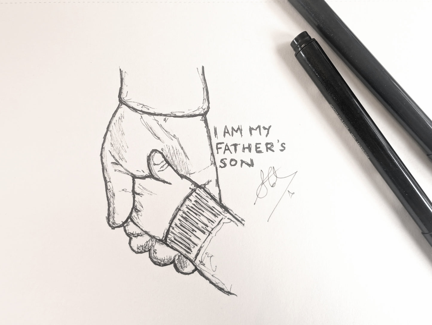 Custom Lyric Illustration - One of a kind - Signed