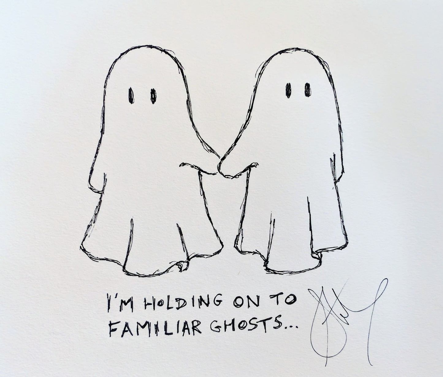Custom Lyric Illustration - One of a kind - Signed