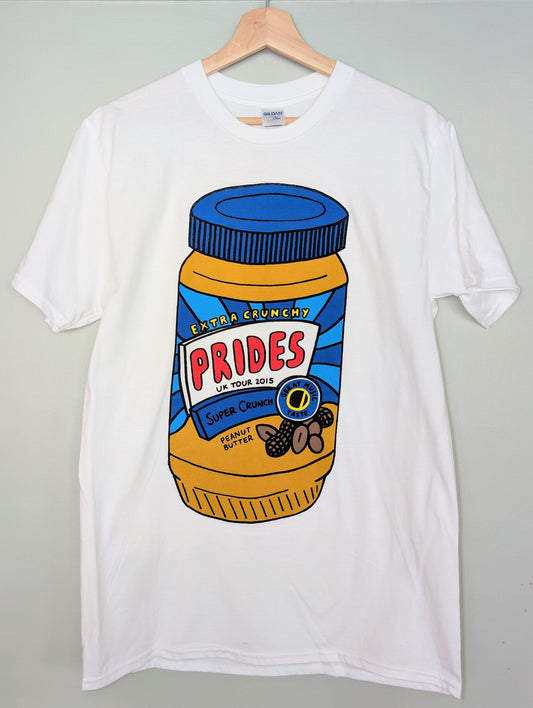 PRIDES "Extra Crunchy" UK Tour T-Shirt 2015 - Ultra Rare Find!